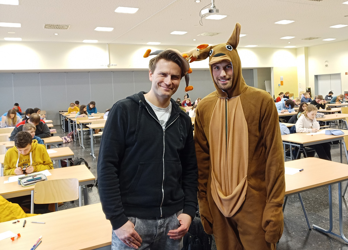 Känguru-Wettbewerb in der Aula
